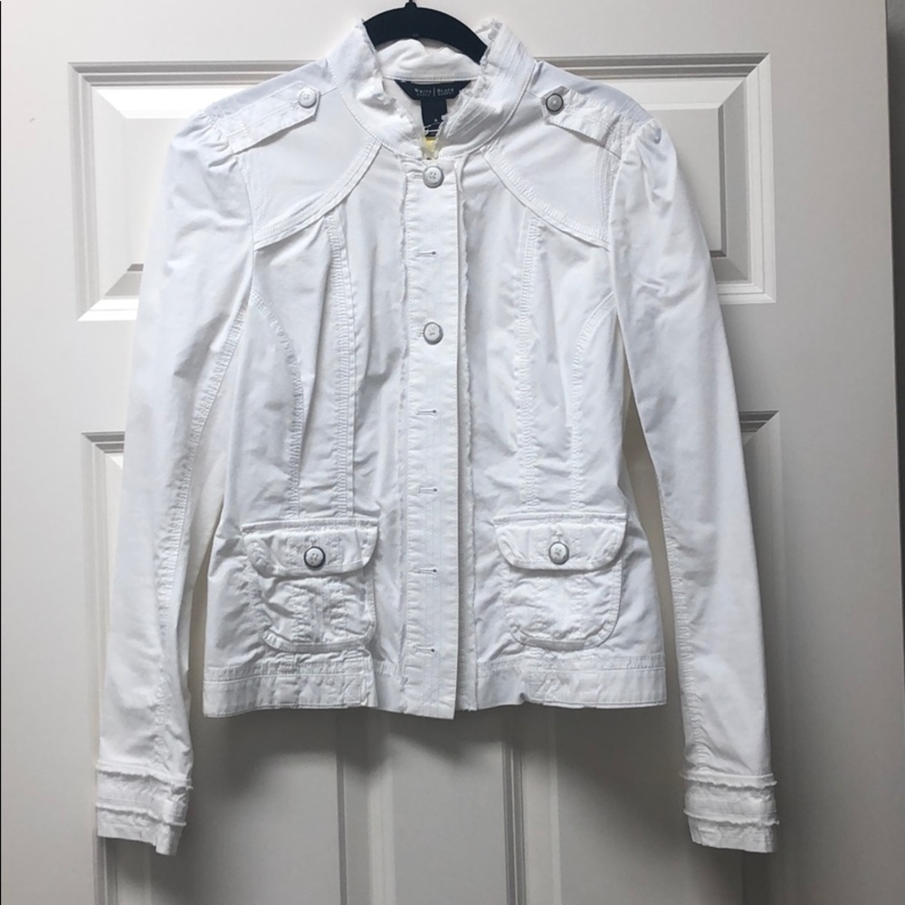 WHBM White jacket sz 4